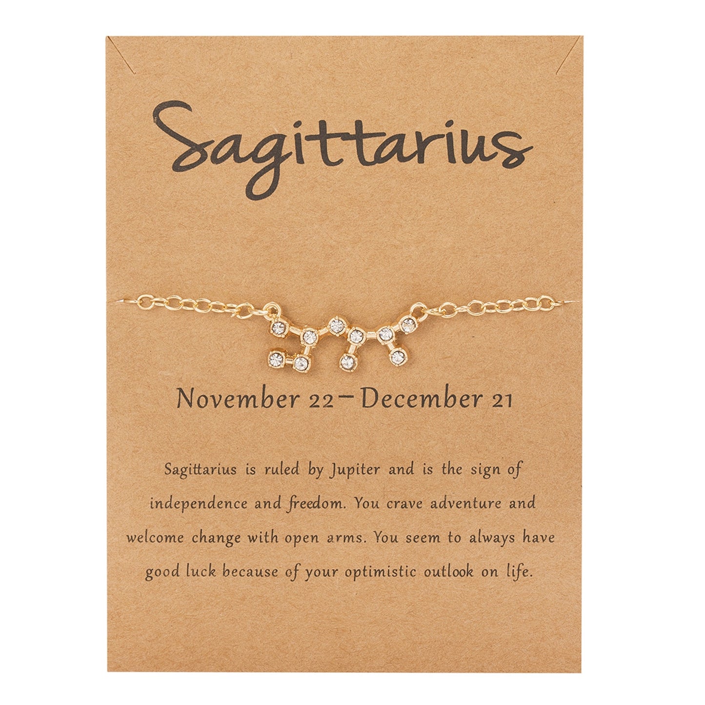 Crystal Star Zodiac Sign bracelets