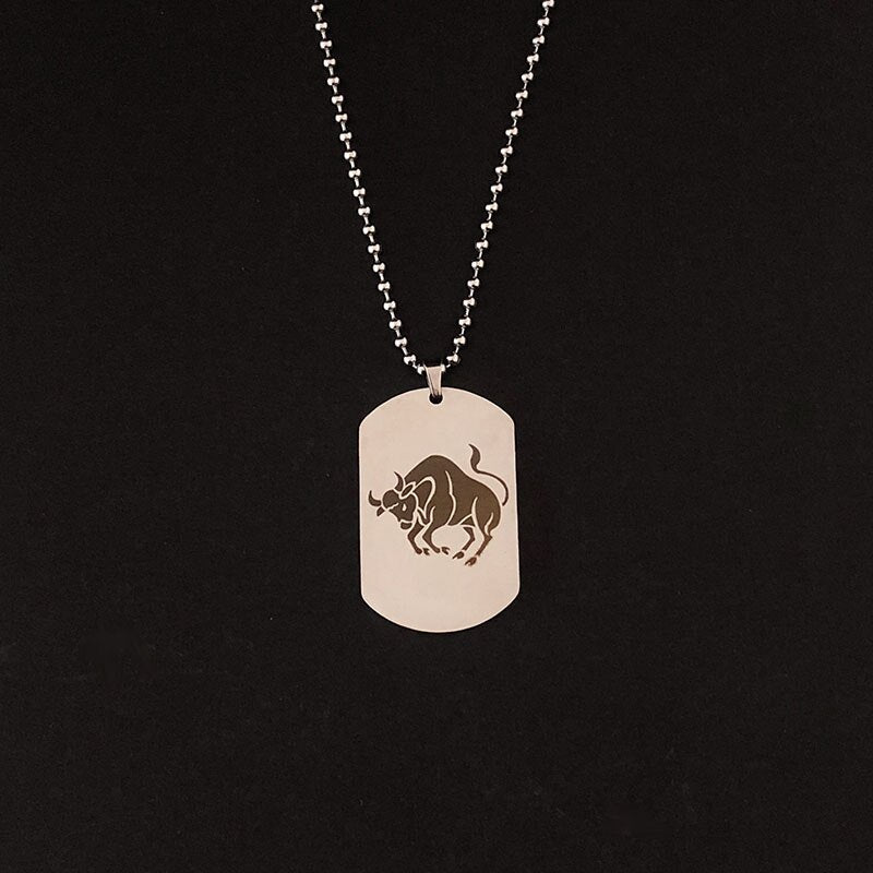 Silver Horoscope Pendant Necklace