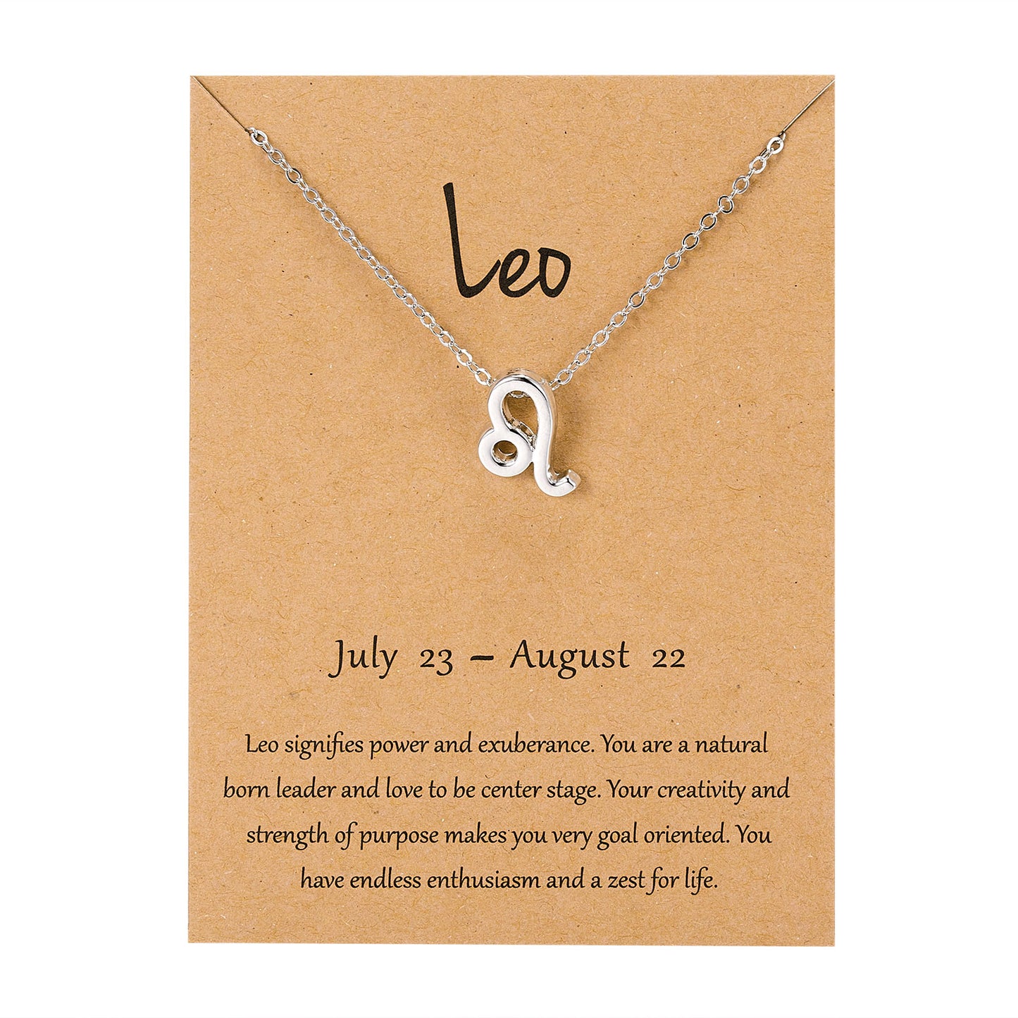 Zodiac Sign Pendant Necklace. Minimalist