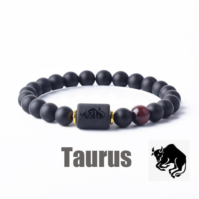 Beaded Constellation Bracelet Zodiac for Men