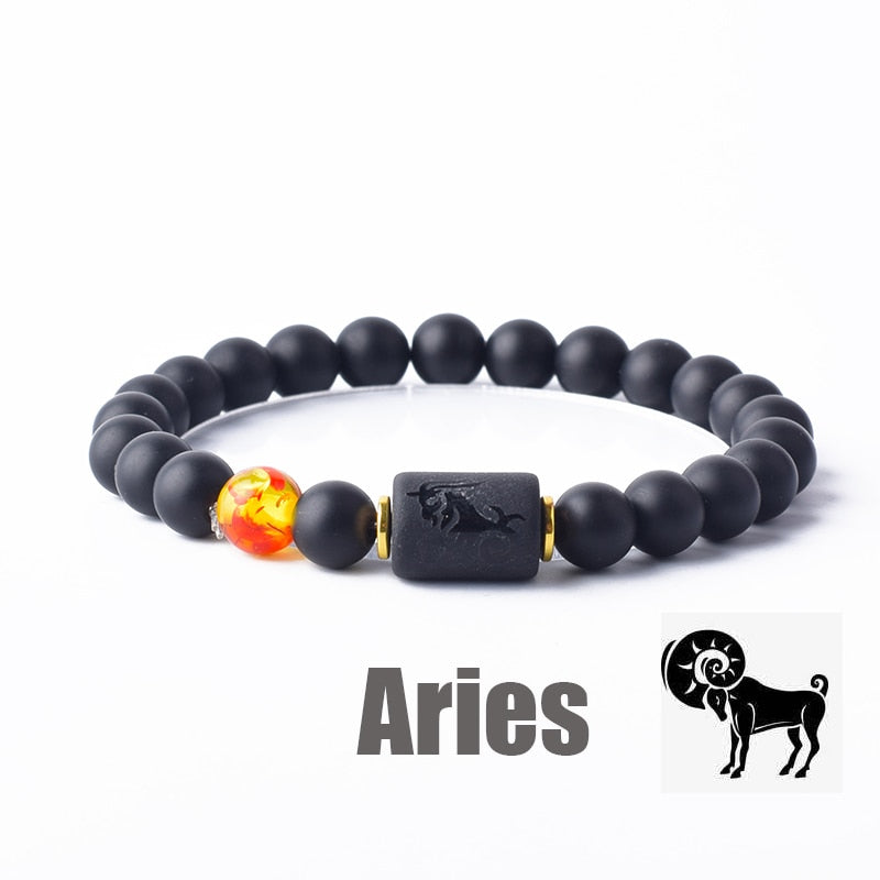 Beaded Constellation Bracelet Zodiac for Men