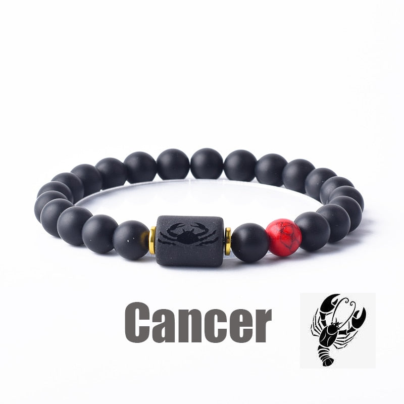 Beaded Constellation Bracelet Zodiac for Men