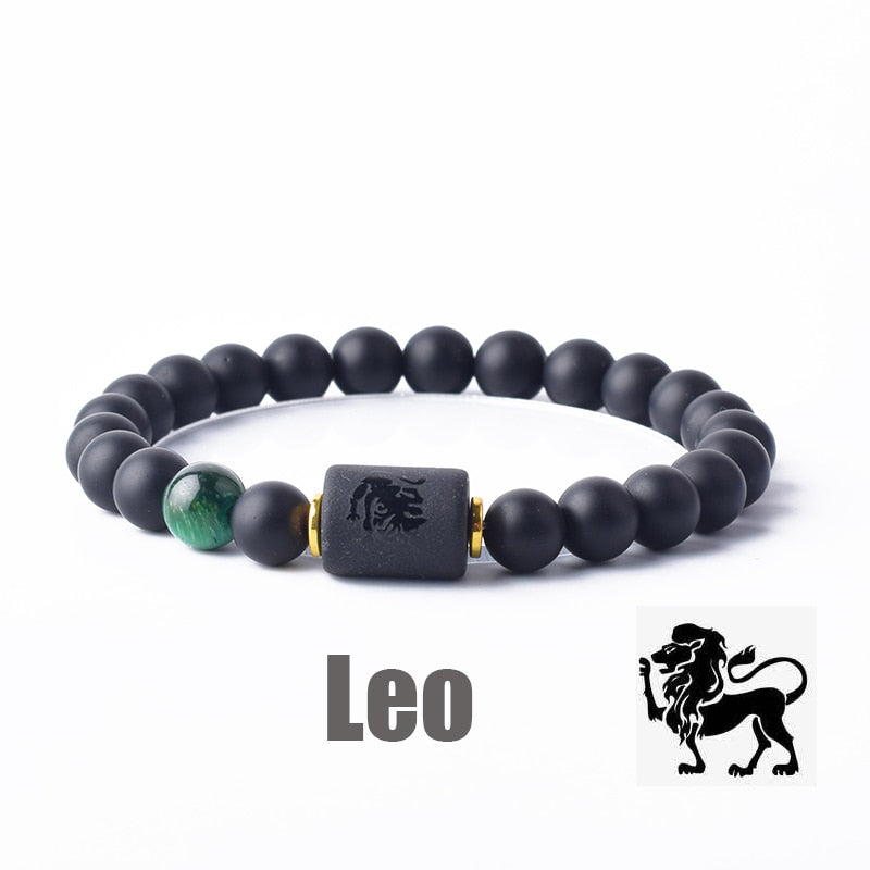 Beaded Constellation Bracelet Zodiac for Men