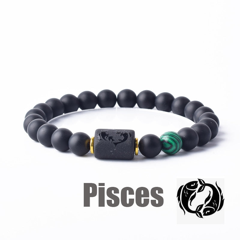 Beaded Constellation Bracelet Zodiac for Men