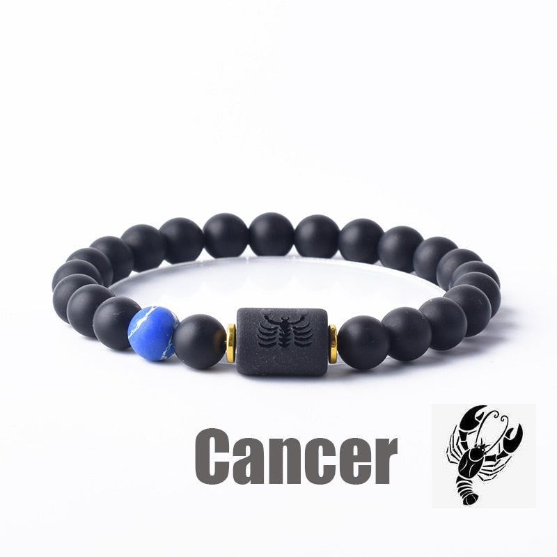 Beaded Constellation Bracelet Zodiac for Men