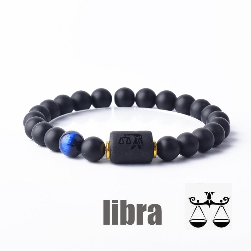 Beaded Constellation Bracelet Zodiac for Men