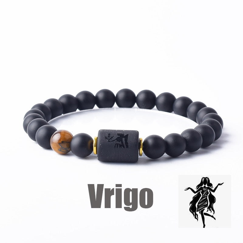 Beaded Constellation Bracelet Zodiac for Men