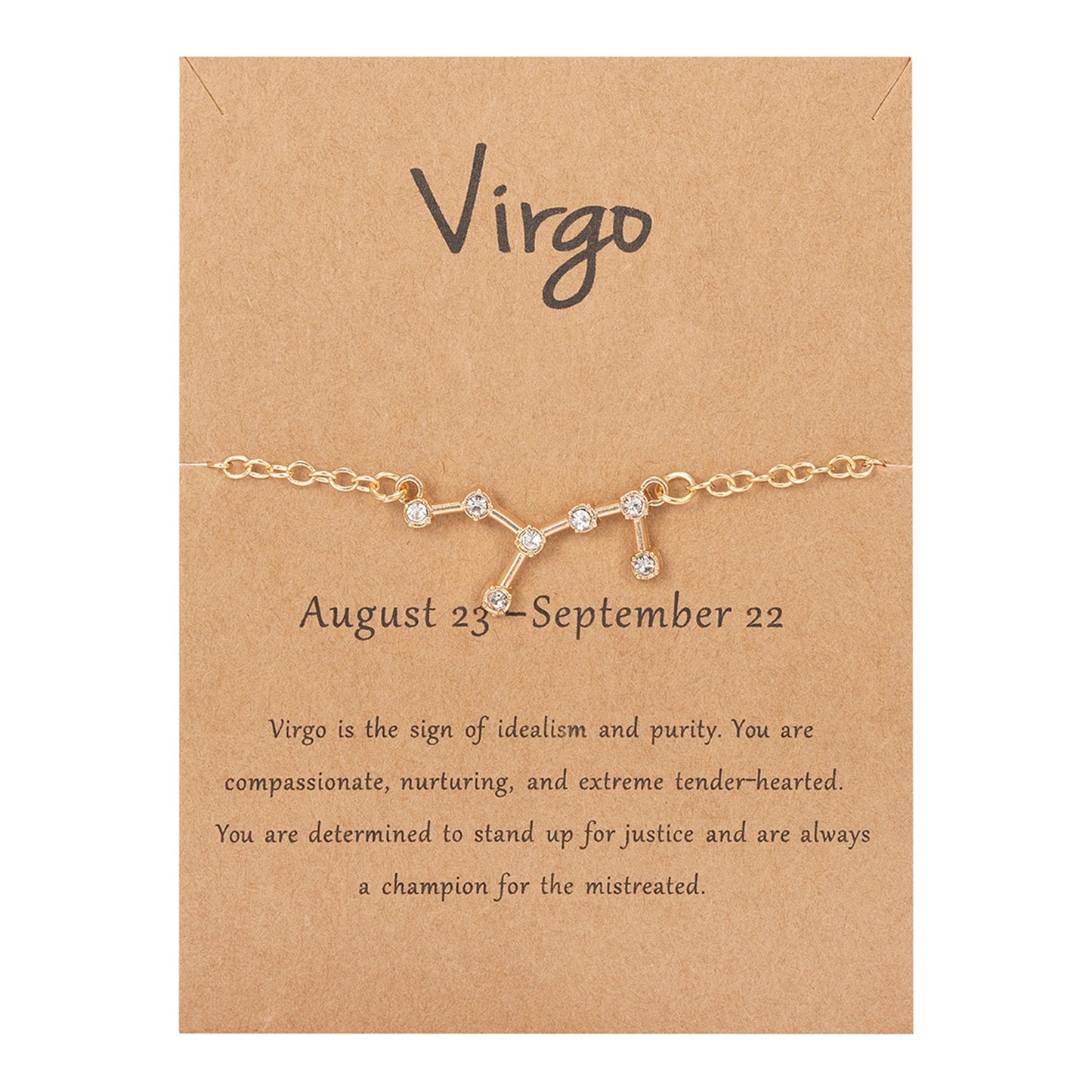 Crystal Star Zodiac Sign bracelets