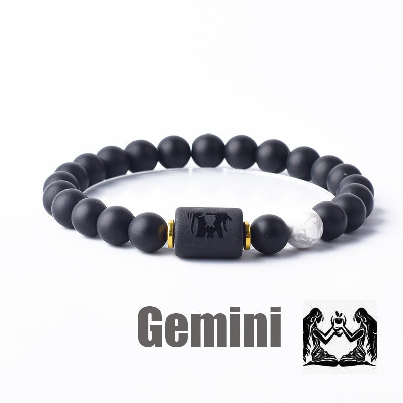 Beaded Constellation Bracelet Zodiac for Men