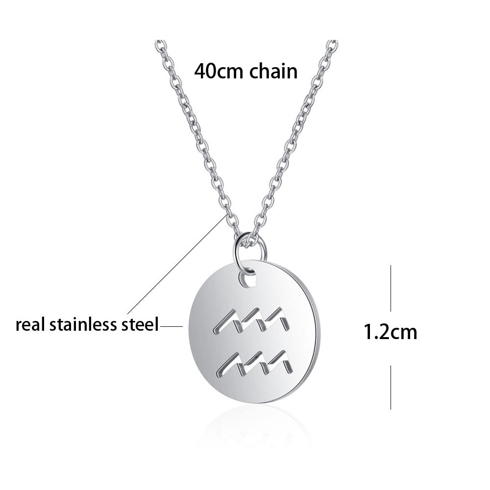 Stainless Steel Necklace Star Sign