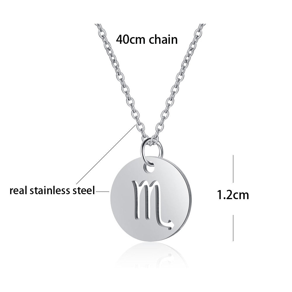 Stainless Steel Necklace Star Sign